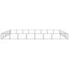Dog Kennel Black 516.7 ft¬≤ Steel